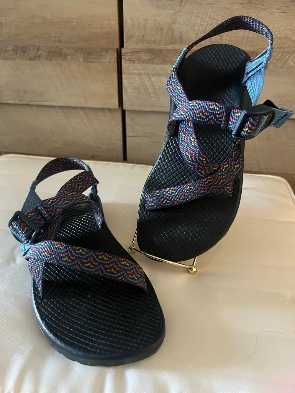 Chaco Womens Z/1 Classic Sandals Size 7 Bloop Navy Spice Blue Hiking Outdoor
